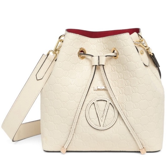 Valentino Handbags - Valentino Beige Monogram Shoulder Bag